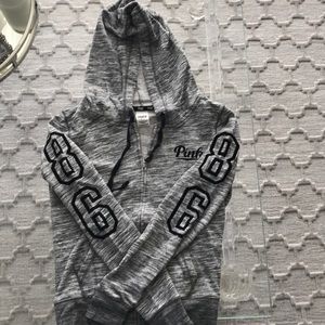 VS PINK hoodie in Gray